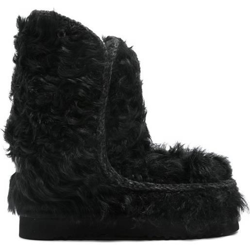 Mou stivaletti effetto spazzolato - nero