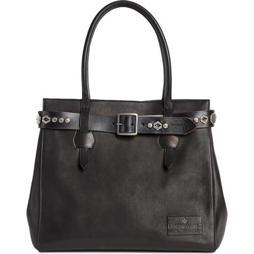DSQUARED2 borsa tote in pelle - nero
