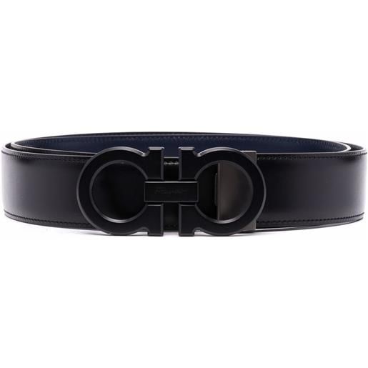 Ferragamo cintura con fibbia - nero