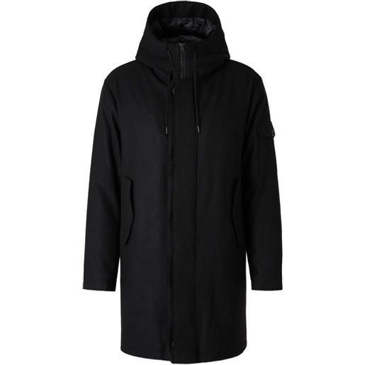 Herno cappotto lungo a collo alto - nero