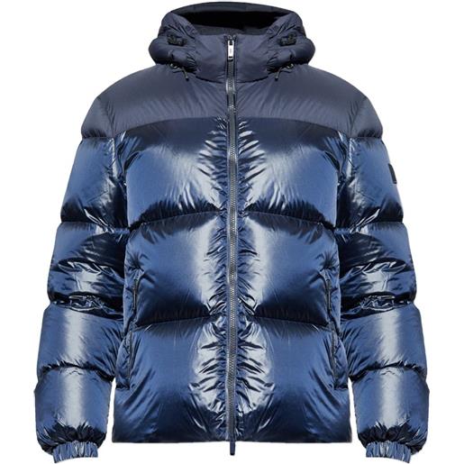 Add piumino con cappuccio - blu