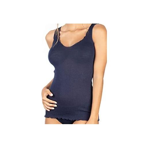 EGI canotta donna spalla larga lana/seta