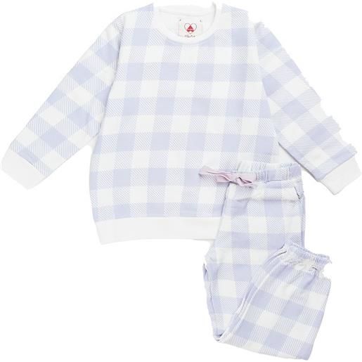 HAPPY PEOPLE love by happy people tuta bambina scozzese lilla