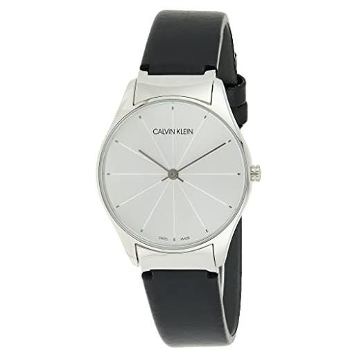 Calvin Klein orologio classic k4d221c6 - analogico al quarzo da donna in pelle genuina