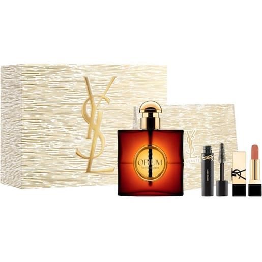 disponibileves Saint Laurent yves-saint-laurent profumi-da-donna opium-femme. Set regalo eau de parfum spray 90 ml + mini lash clash + mini rouge pur couture 1 stk. (117,52 € / 1 pz. )