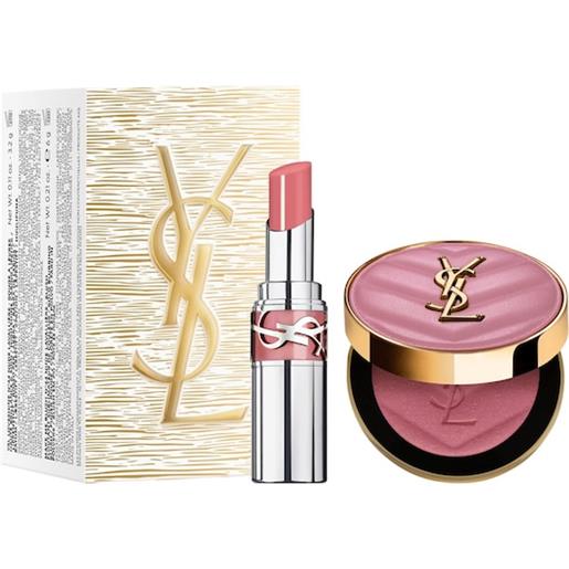 disponibileves Saint Laurent yves-saint-laurent make-up trucco-del-viso. Make me blush bold set make me blush n° 44 5 g + loveshine lipstick n° 44 3,2 g 1 stk. (73,95 € / 1 pz. )