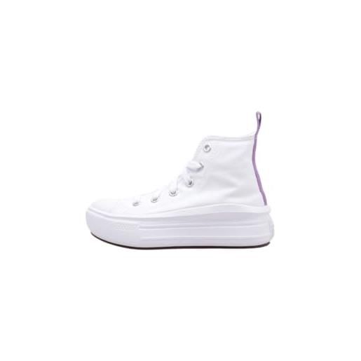 Converse scarpe chuck taylor all star move platform taglia 33 codice a03669c bianco