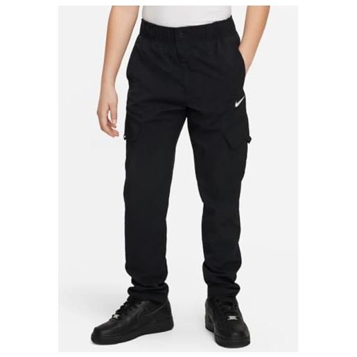 Nike unisex kids pantaloni k odp woven cargo pant, black, fd3239-010, xl