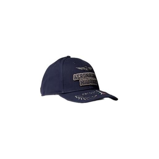 Aeronautica Militare cappellino ricamato in rilievo (it, testo, taglia unica, blu)