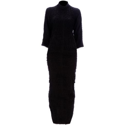Rick Owens textured maxi dress - nero