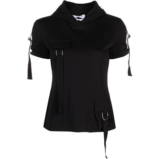 Blumarine t-shirt con tasche cargo - nero