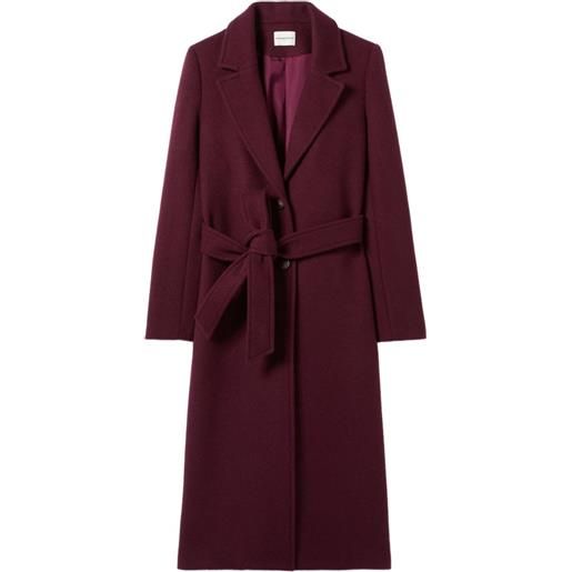Claudie Pierlot cappotto con cintura - rosso