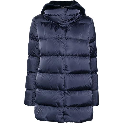 Herno cappotto con dettaglio a strati - blu