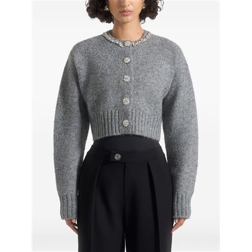 Manière De Voir cardigan caren con decorazione - grigio