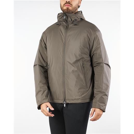 EMPORIO ARMANI giubbotto fango con cappuccio in nylon