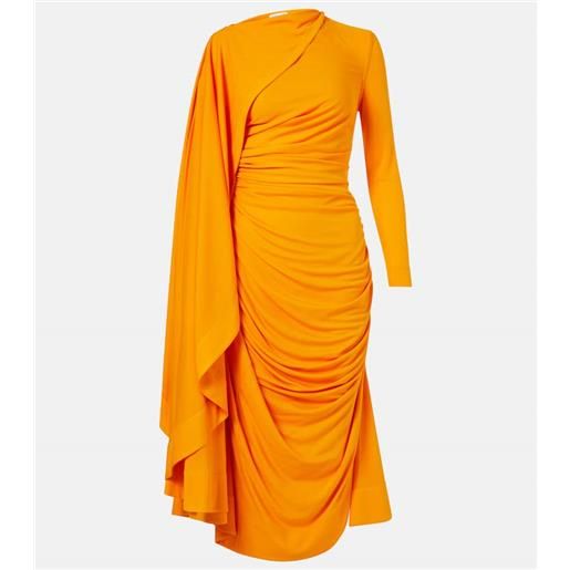 Bottega Veneta abito lungo in jersey con drappeggio