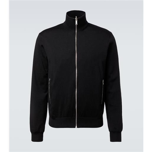 Prada giacca reversibile in lana vergine e re-nylon