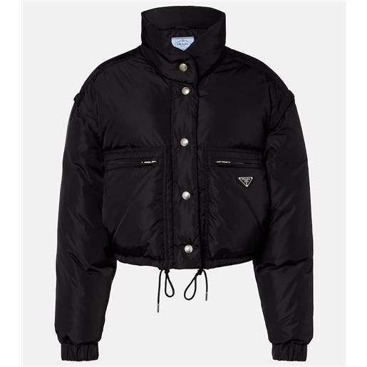 Prada piumino cropped in re-nylon