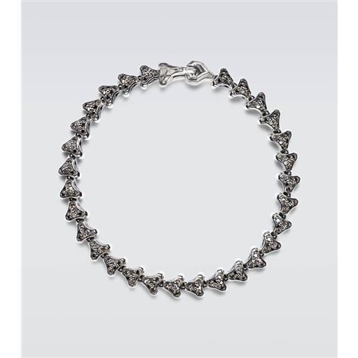 David Yurman bracciale armoryâ® in argento sterling con diamanti
