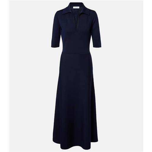 Gabriela Hearst abito lungo in lana, seta e cashmere