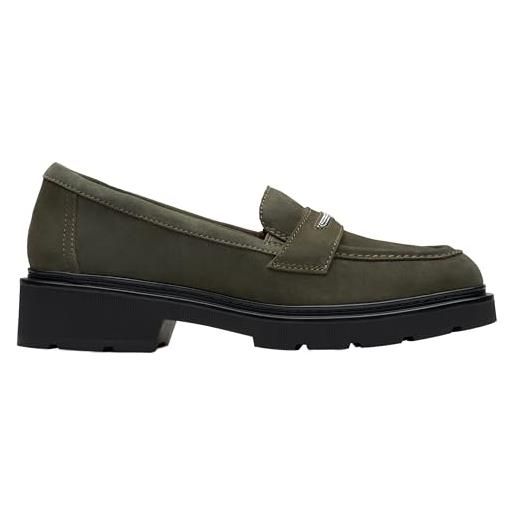 Clarks lauryl step, donna, verde oliva scuro, 37 eu