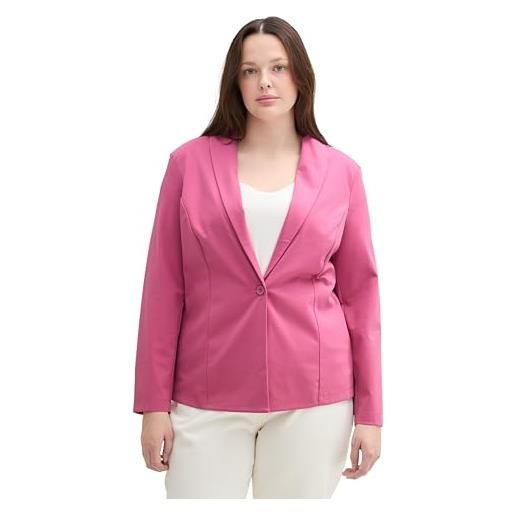 TOM TAILOR 1043776 blazer plus size, 16348-pink velvet, 52 donna