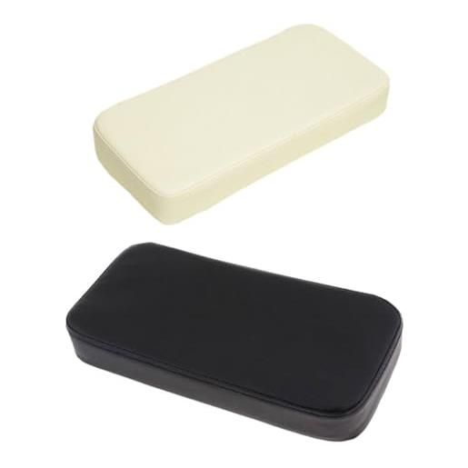 mophrati cuscino quadrato per lettino da massaggio da salone, rimovibile e lavabile, 2 pacchi/lotto, realizzato in pelle e poliestere, morbido e delicato sulla pelle