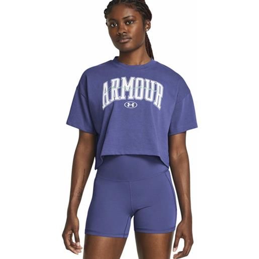 Under Armour scripted crop w - t-shirt - donna