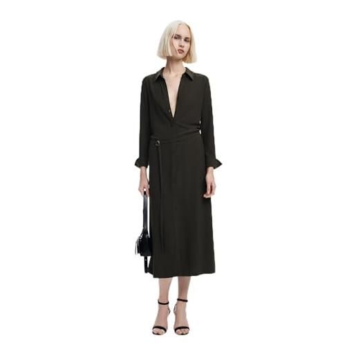 Desigual abito da donna a maniche lunghe nan, verde, xl