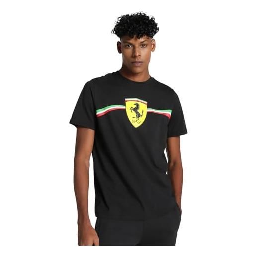 PUMA t-shirt scuderia ferrari race big shield heritage motorsport da uomo xxl black