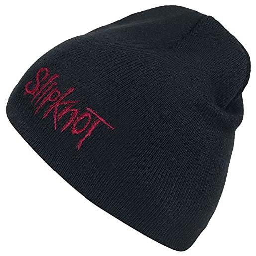 Slipknot logo unisex beanie nero 100% poliacrilico