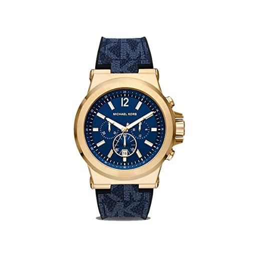 Michael Kors outlet dylan - orologio cronografo con plastica blu per uomo mk8936