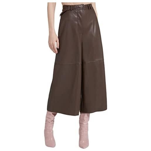 GUESS pantalone donna guess enrica simil pelle marrone e22gu83 w1bb15kawp0 xs