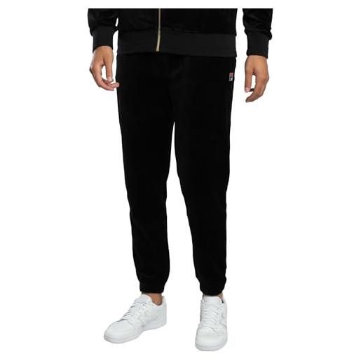 FILA uomo pantaloni da jogging eddie track, black, l