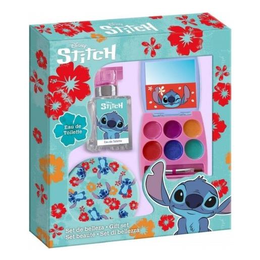 Disney set di bellezza - stitch eau de toilette 20 ml + palette + specchietto