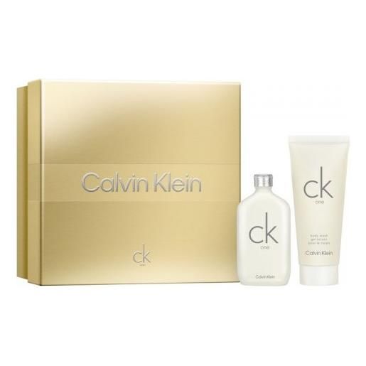 Calvin Klein cofanetto ck one - eau de toilette unisex 50 ml + gel doccia 100 ml