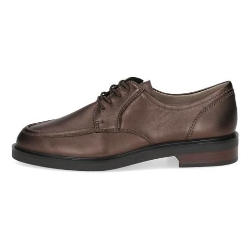 CAPRICE damen 9-23303-43, oxford donna, dk brown met, 36 eu