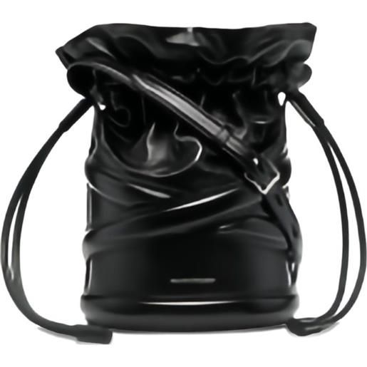 Alexander McQueen borsa a secchiello the curve - nero