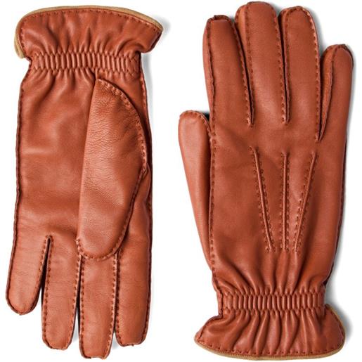 Brunello Cucinelli guanti in pelle - marrone