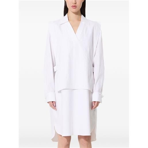 Kenzo abito midi con scollo a v - bianco