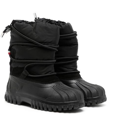 Moncler Enfant stivali da neve imbottiti - nero