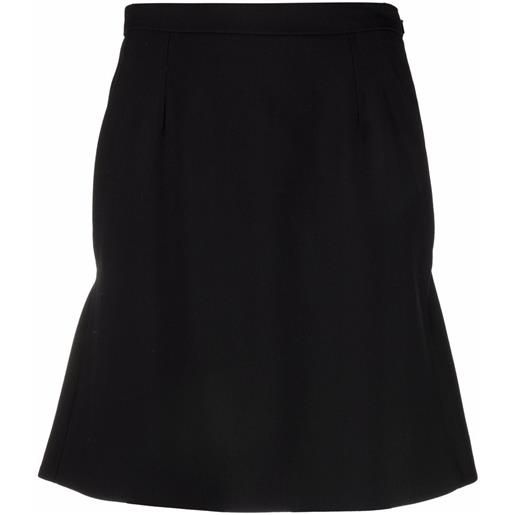 Alexander McQueen minigonna a vita alta - nero
