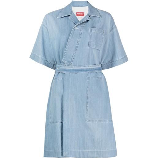 Kenzo abito a portafoglio denim - blu