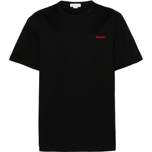 Alexander McQueen t-shirt con ricamo - nero