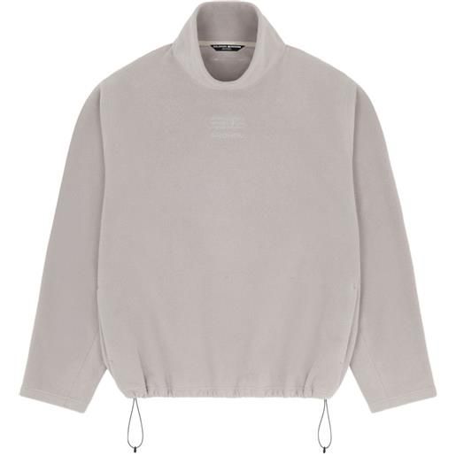 MM6 Maison Margiela X Salomon t-shirt con coulisse - toni neutri