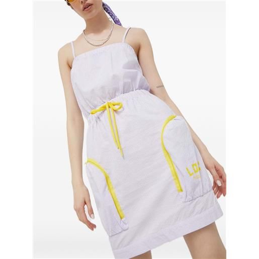 Love Moschino abito corto con coulisse - viola