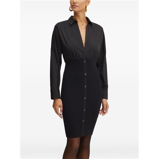 LIU JO abito midi a maniche lunghe - nero