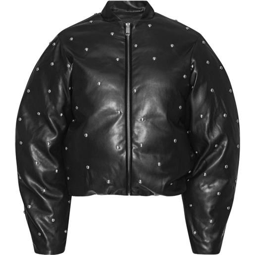 ROTATE BIRGER CHRISTENSEN piumino con borchie - nero