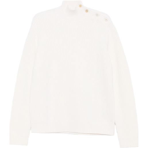 Prada maglione a collo alto - bianco