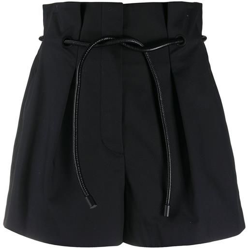 3.1 Phillip Lim shorts con vita raccolta - nero